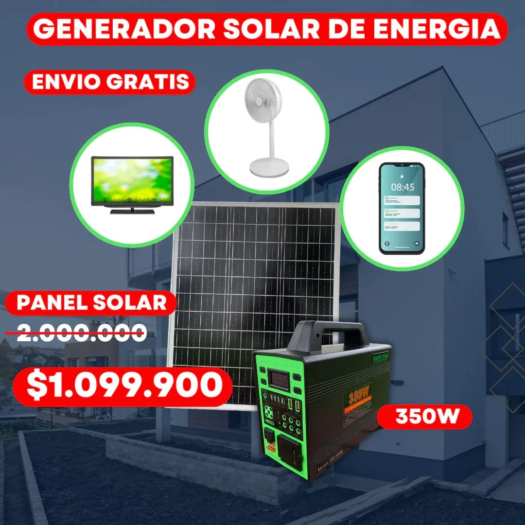 generador de energia solar 350 W
