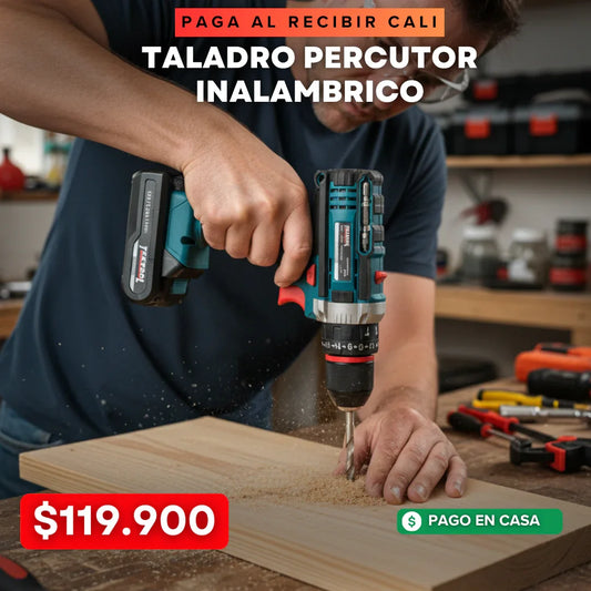 Taladro Inalambrico Doble Bateria