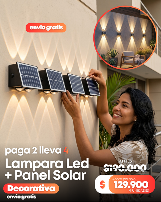Lampara Pared Solar