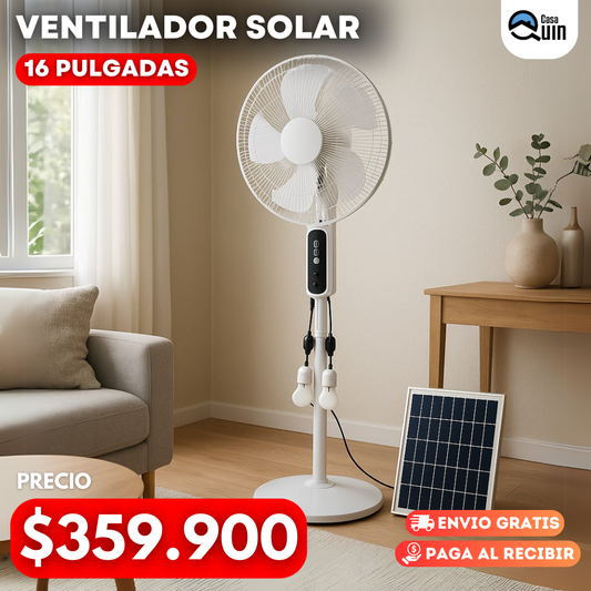 Ventilador Solar 16 Pulgadas